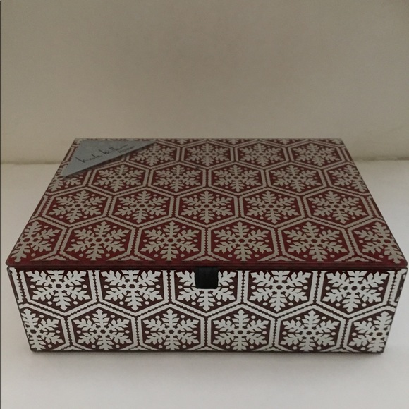 NICOLE MILLER Jewelry Box Organizer Snowflakes Holiday Design💥1 left💥 BNWT - Picture 3 of 3